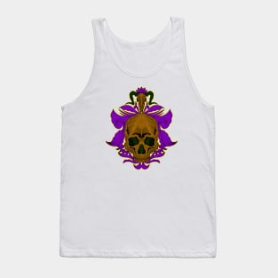 Skull bones with sacred goat Tank Top